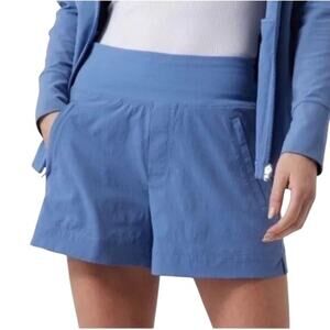 Athleta Trekkie North Hiking Athletic Activewear Shorts Mountain Blue 4 Gorpcore
